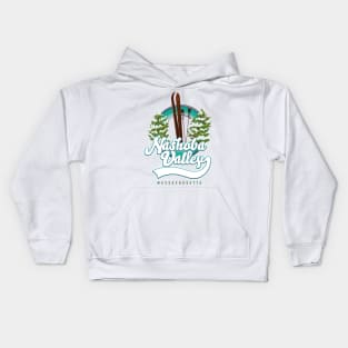 Nashoba Valley Westford, Massachusetts Ski poster Kids Hoodie